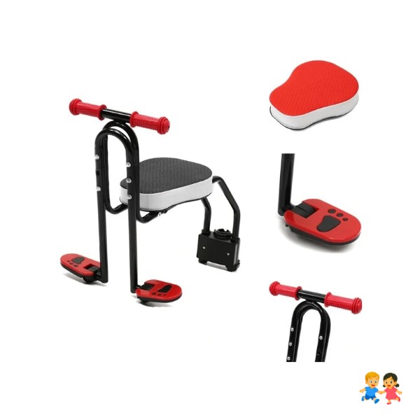 Silla Asiento Delantero Niños Porta Bebés Bicicleta Soporte Bici