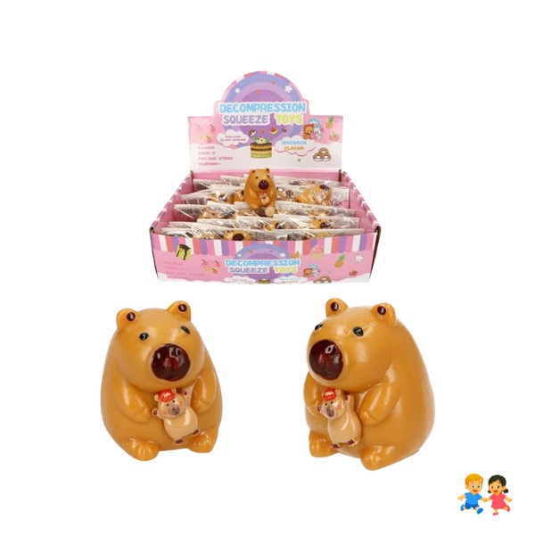 Mini Squishy Juguete Capibara Pegajoso Ultrasuave