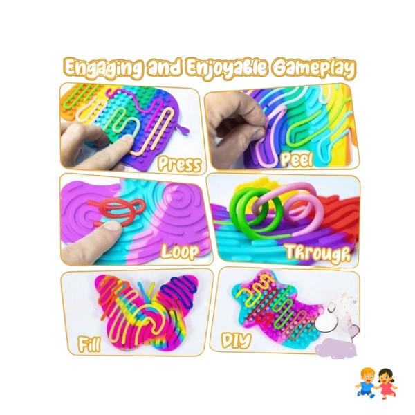 Tablero Infantil Didáctico Desarrollo De Habilidades Silicona