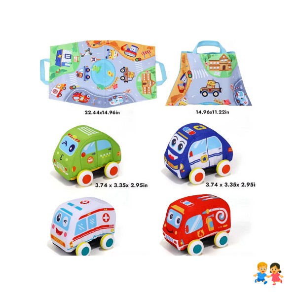 Pista Con Autos De Tela Para Bebés