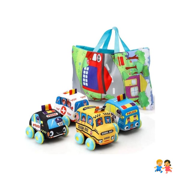 Pista Con Autos De Tela Para Bebés