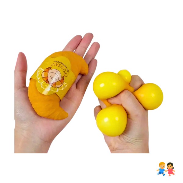 Juguete Antiestrés Squishy Croissant Realista Y Suave