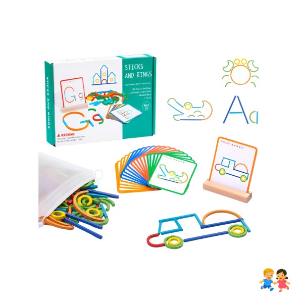 Juego de Motricidad Fina y Aprendizaje Infantil 120 Piezas