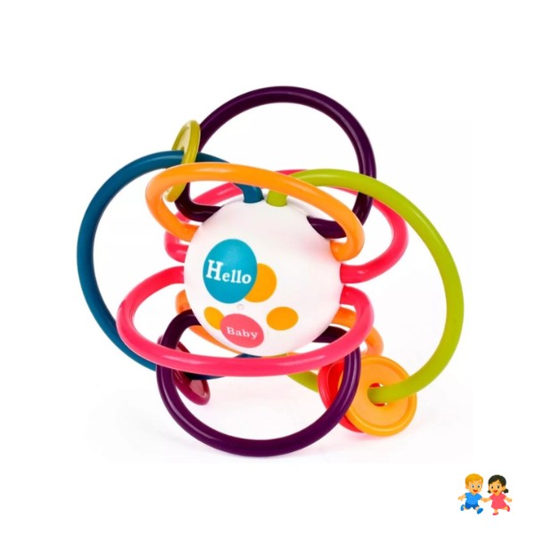 Sonajero de colores para bebés con fácil agarre