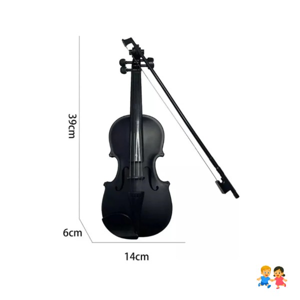 Juguete Violín Para Niños Musical Negro