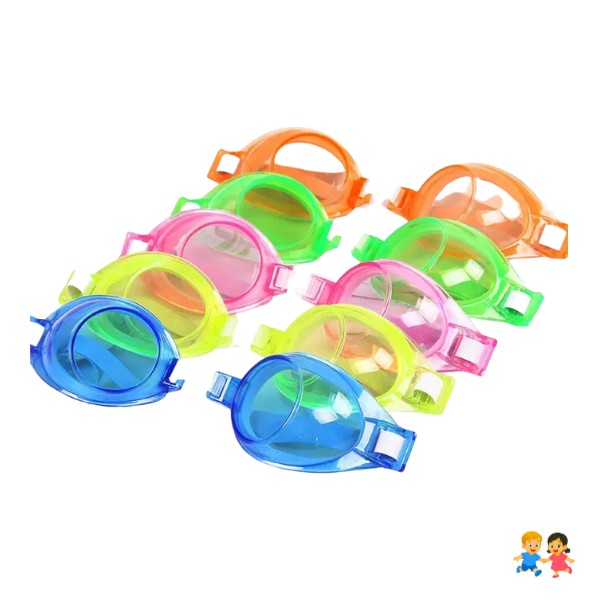 Lentes De Natación + Tapón Oído & Nariz Niños Colores