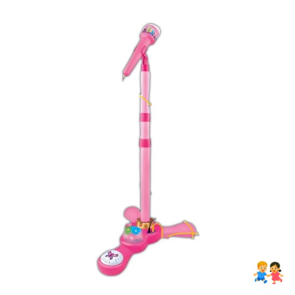 Micrófono Pedestal Juguete Mp3 Con Luces Infantil.