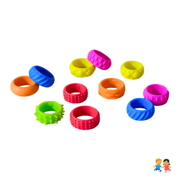 Juguete Sensorial Anillos Tea Tdah Atención Autismo 12 Uds