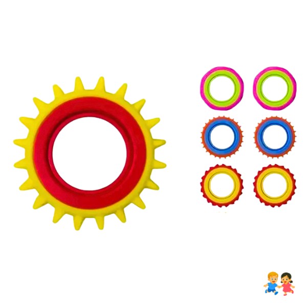 6 Anillos Spinner Sensorial Para Niños Giratorio