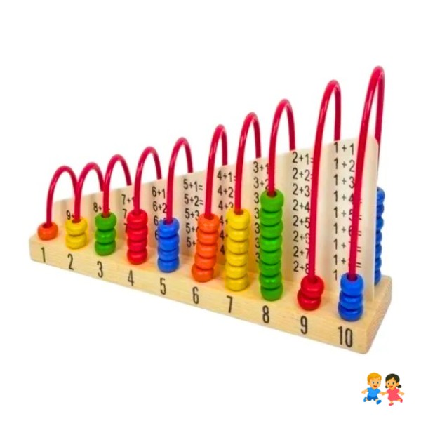 Ábaco De Madera Didáctico Cuatro Operaciones