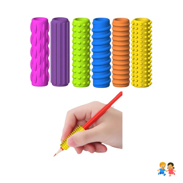 Set 12 Agarres Sensoriales Antideslizantes Para Lápiz Niños TEA TDAH