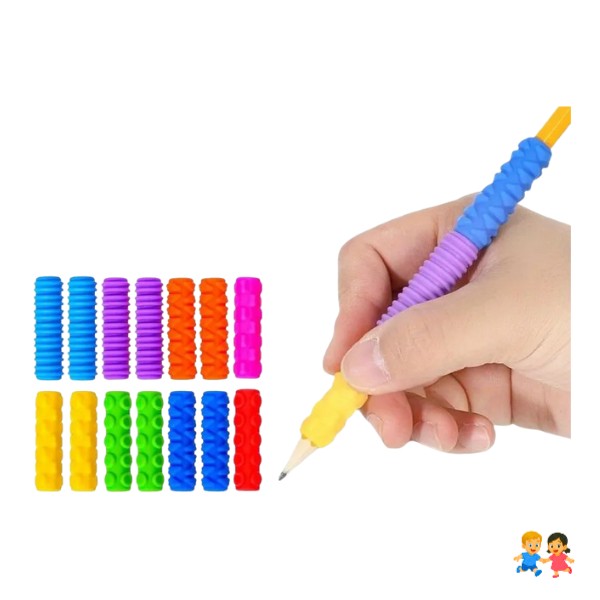 Set 12 Agarres Sensoriales Antideslizantes Para Lápiz Niños TEA TDAH