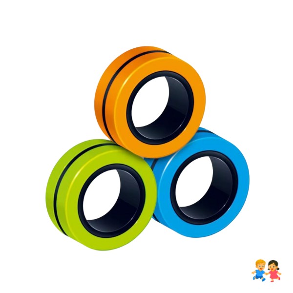 Juguete Sensorial Antiestrés 3 Anillos Magnéticos Spinner