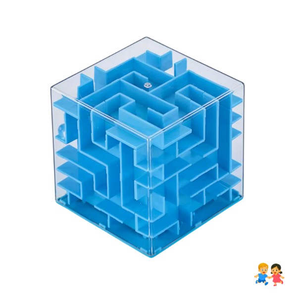 Cubo Laberinto 3D Sensorial Camino Bolita Juguete Ingenio