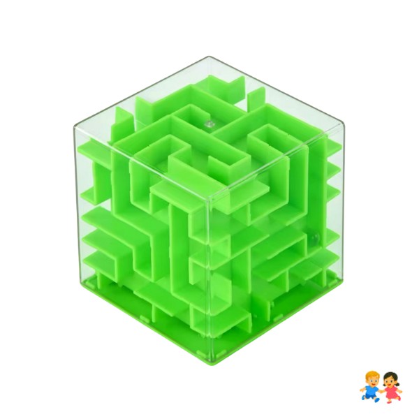 Cubo Laberinto 3D Sensorial Camino Bolita Juguete Ingenio
