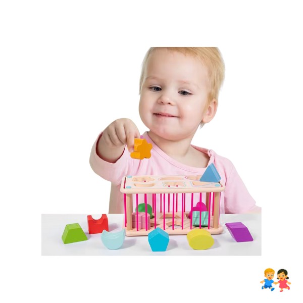 Juguete Clasificador Infantil Didáctico De Madera