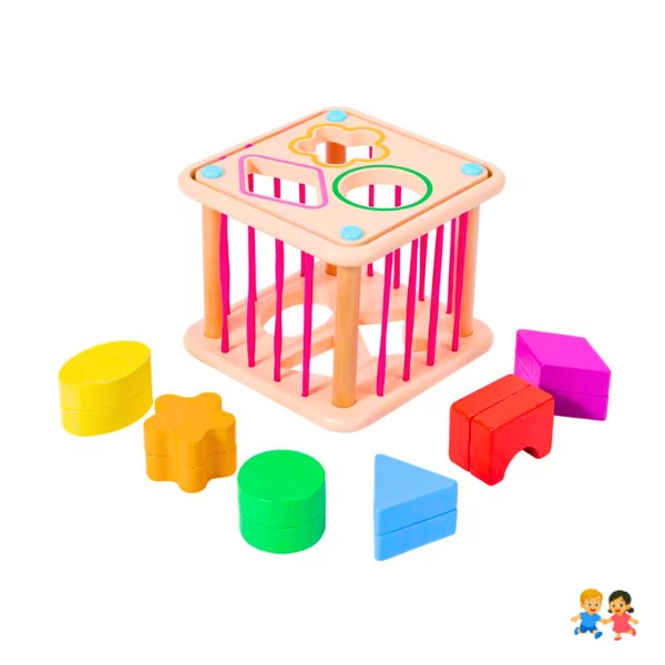 Juguete Clasificador Infantil Didáctico De Madera
