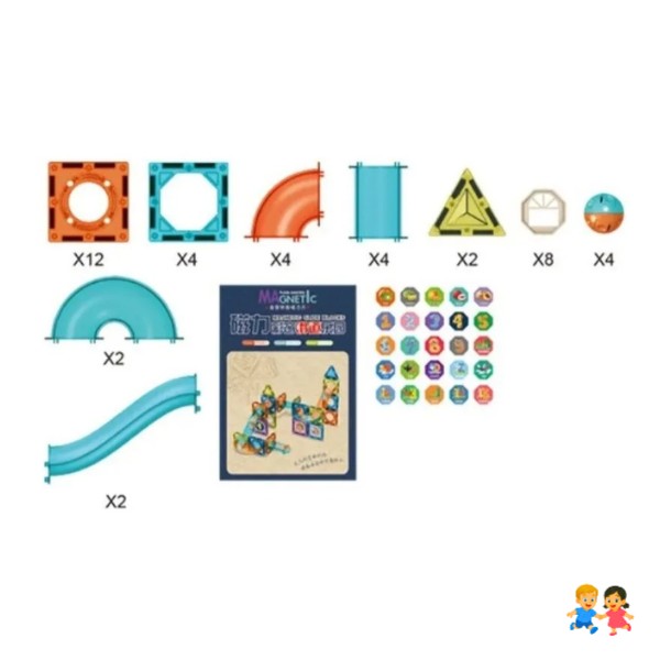 Bloques Construcción Didáctico Niños 3d Magnetic 42 Bloques Didácticos