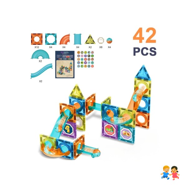 Bloques Construcción Didáctico Niños 3d Magnetic 42 Bloques Didácticos