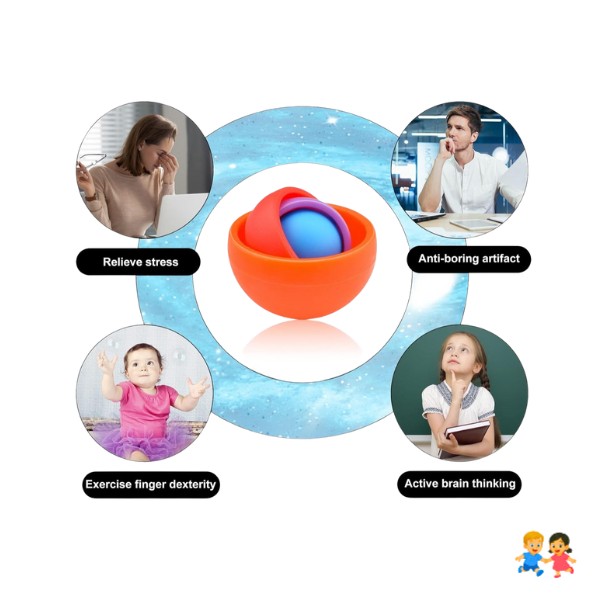 Spinner Antiestrés Giratorio Juguete Sensorial