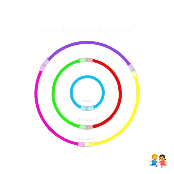 50 Pulseras Fluorescentes Con Varillas Luminosas Para Fiesta