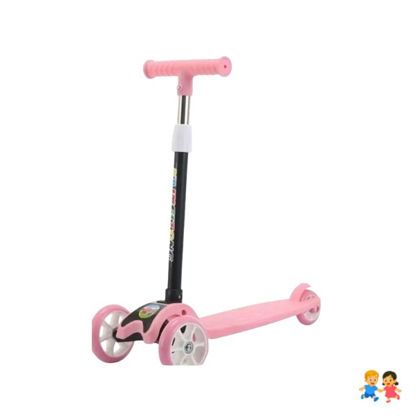 Monopatín LED Infantil 3 Ruedas - Freno Ajustable