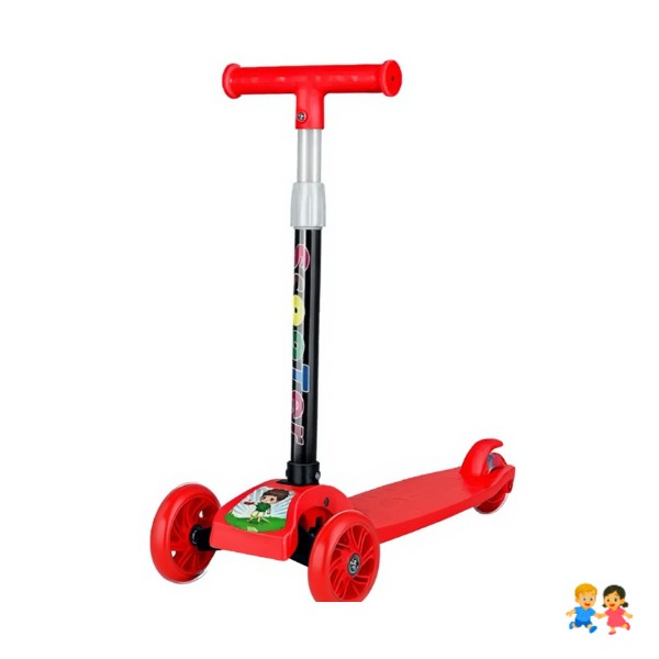 Monopatín LED Infantil 3 Ruedas - Freno Ajustable