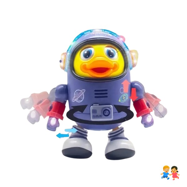 Robot Pato Musical Bailarín Juguete Electrico Con Luces Led