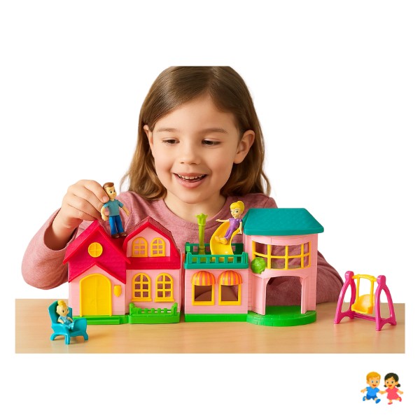 Casita De Juguete Interactiva Con Accesorios