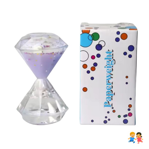 Reloj De Arena Tipo Con Aceite Color En Agua Sensorial