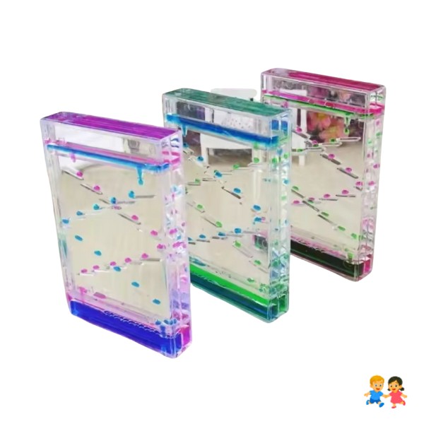 Reloj De Arena Tipo Con Aceite Color En Agua Sensorial