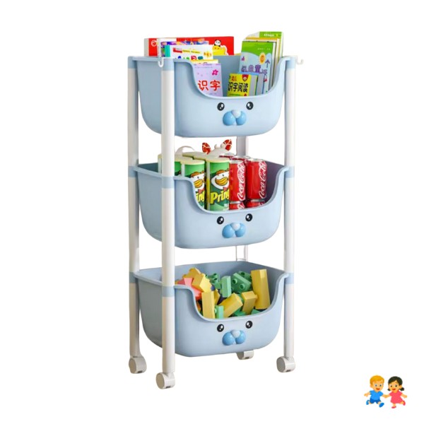 Estante Infantil Organizador Con Soporte 4 Niveles