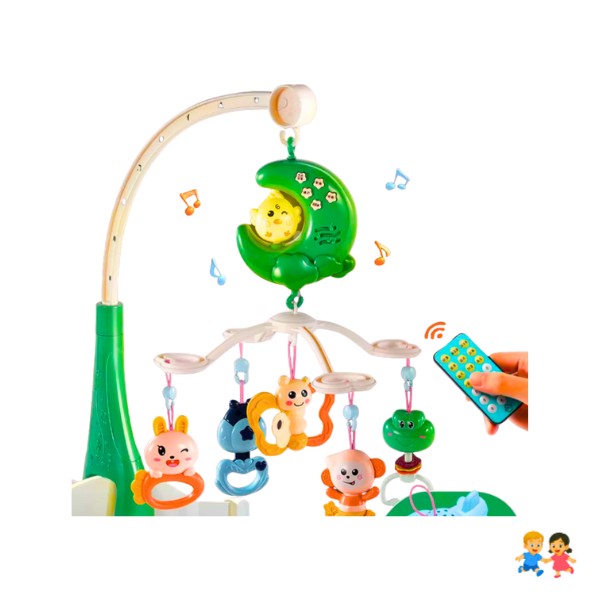 Movil MUSICAL para cuna bebé Con Control 2 en 1