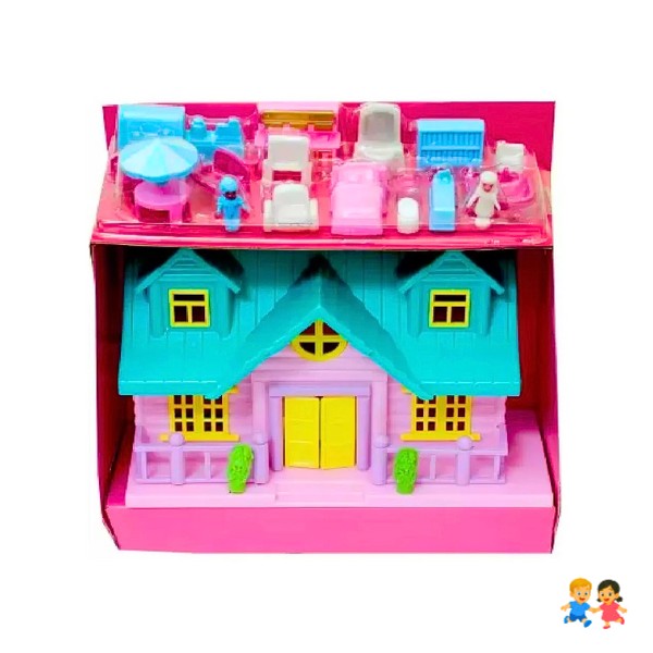 Casa De Muñecas Familia Con Accesorios  Set Completo Infantil