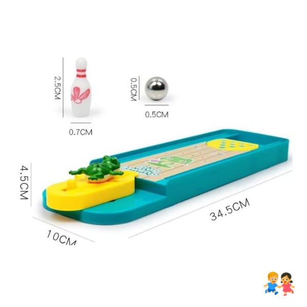 Juego De Mesa Ranita Pista De Bolos