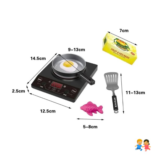 Cocina Juguete Cocinita Infantil Luz Sonido 36 Piezas Juego
