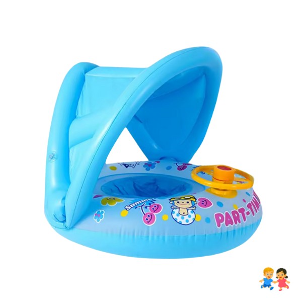 Flotador De Natación para bebé Con Toldo para el sol