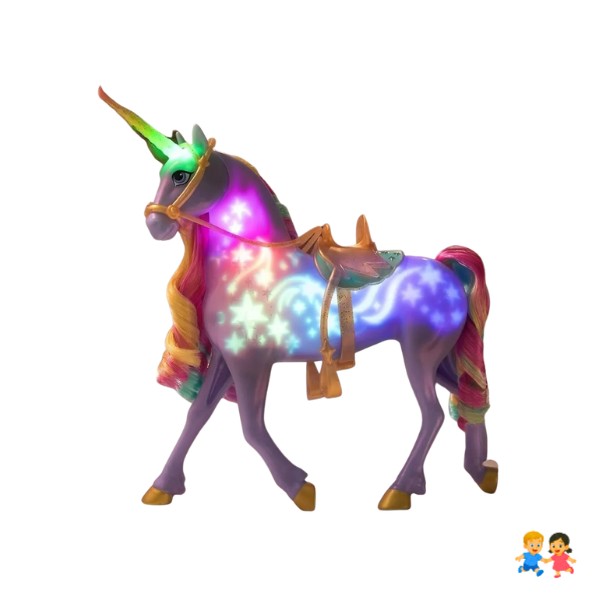 Unicornio 28 Cm Con Luz Y Sonido Wildstar Unicorn Academy