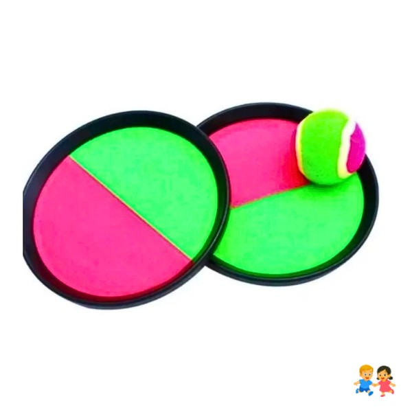 2 Paletas + Pelota Adhesiva Pegajoso Para Playa O Aire Libre