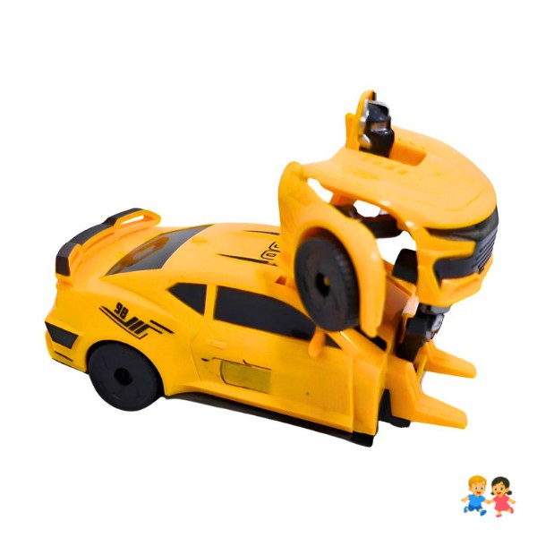 Vehiculo 2 En 1 Auto En Robot Luz Y Musica