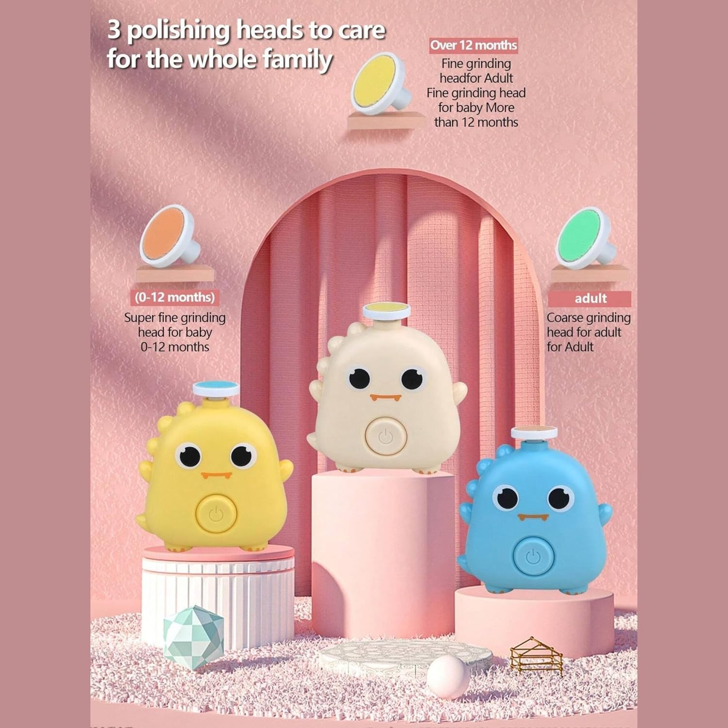 Lima Pulidor De Uñas Eléctrico Para Bebé Patito.