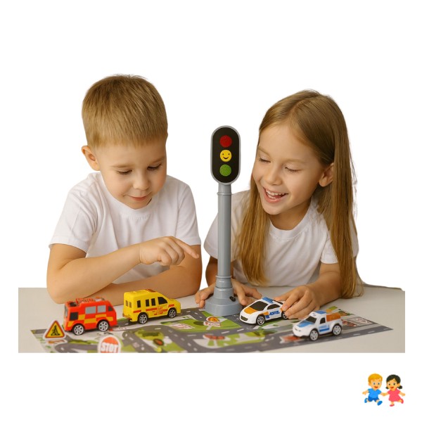 Juguetes De Señales De Tráfico Para Niño Con Carritos