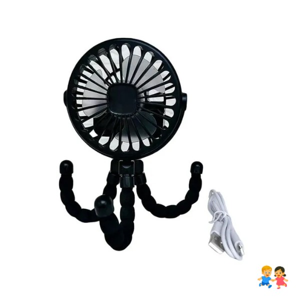 Ventilador 360 Multifuncional Auto Coche Bebe Montable