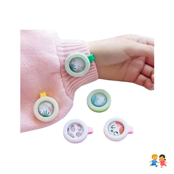 Pack 3 Prendedor Repelente Bebe Anti Mosquitos Y Zancudos