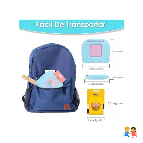 Juguetes Aprendizaje Español ingles Tarjetas Niños 224 Palabras