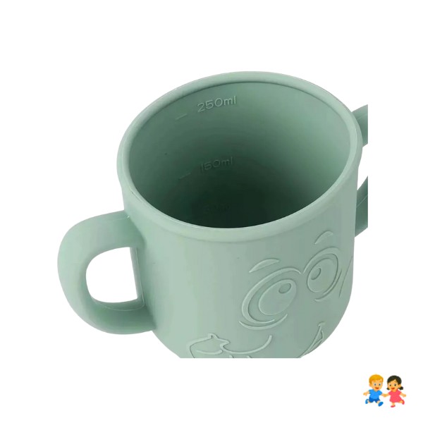 Vaso Silicona Bombilla Con Asa Elefante Bebé