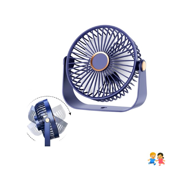 Ventilador Escritorio Usb Mini Recargable Ajustable Silencioso