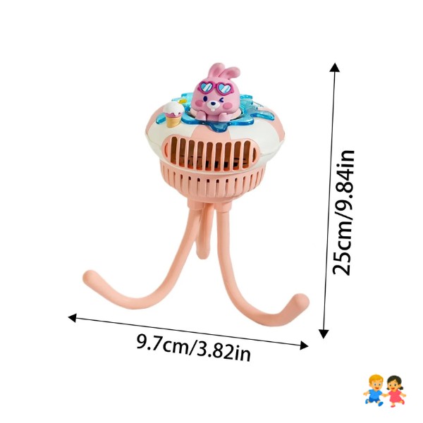 Mini Ventilador USB Portátil Recargable Coche Bebes Paseo