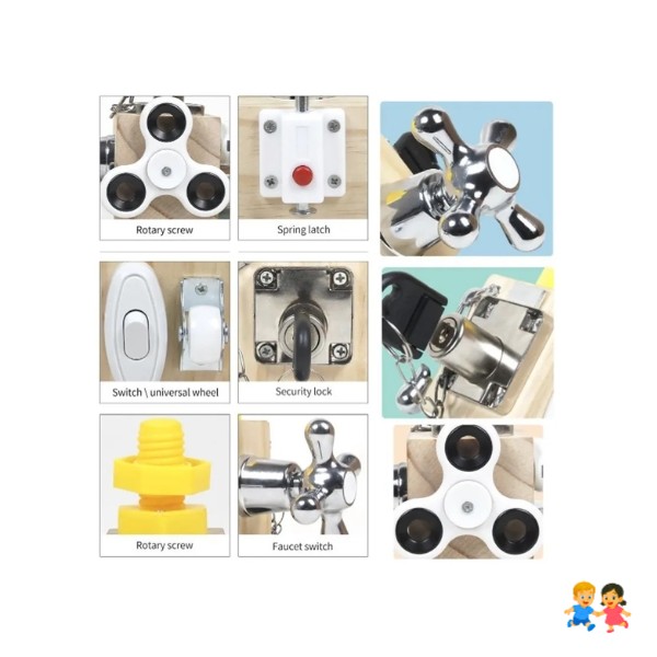 Cubo Didáctico Interactivo Para Bebés Con Juegos Montessori