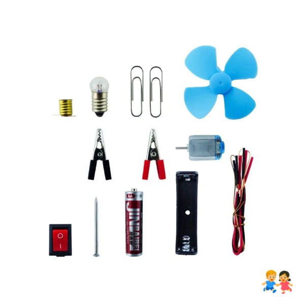 Set Circuito Eléctrico Escolar Didáctico Manualidad Ciencias